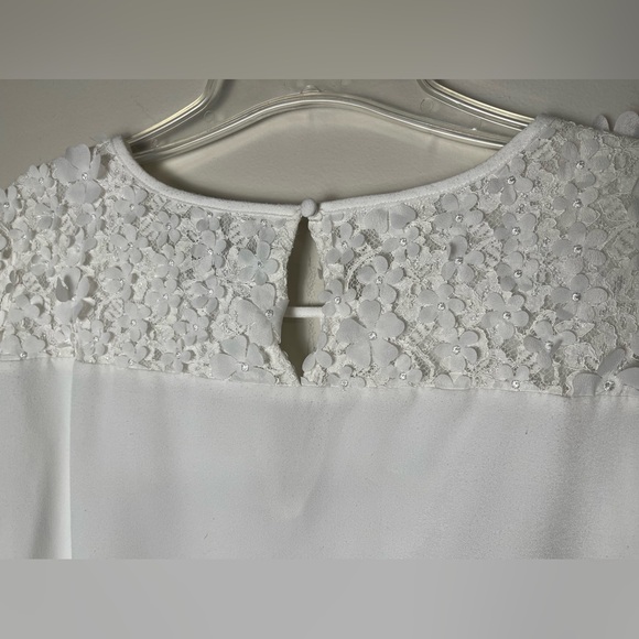 Karl Lagerfeld Paris White Blouse - Picture 8 of 15